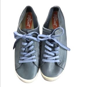 Softinos by Fly London blue leather sneakers size 38